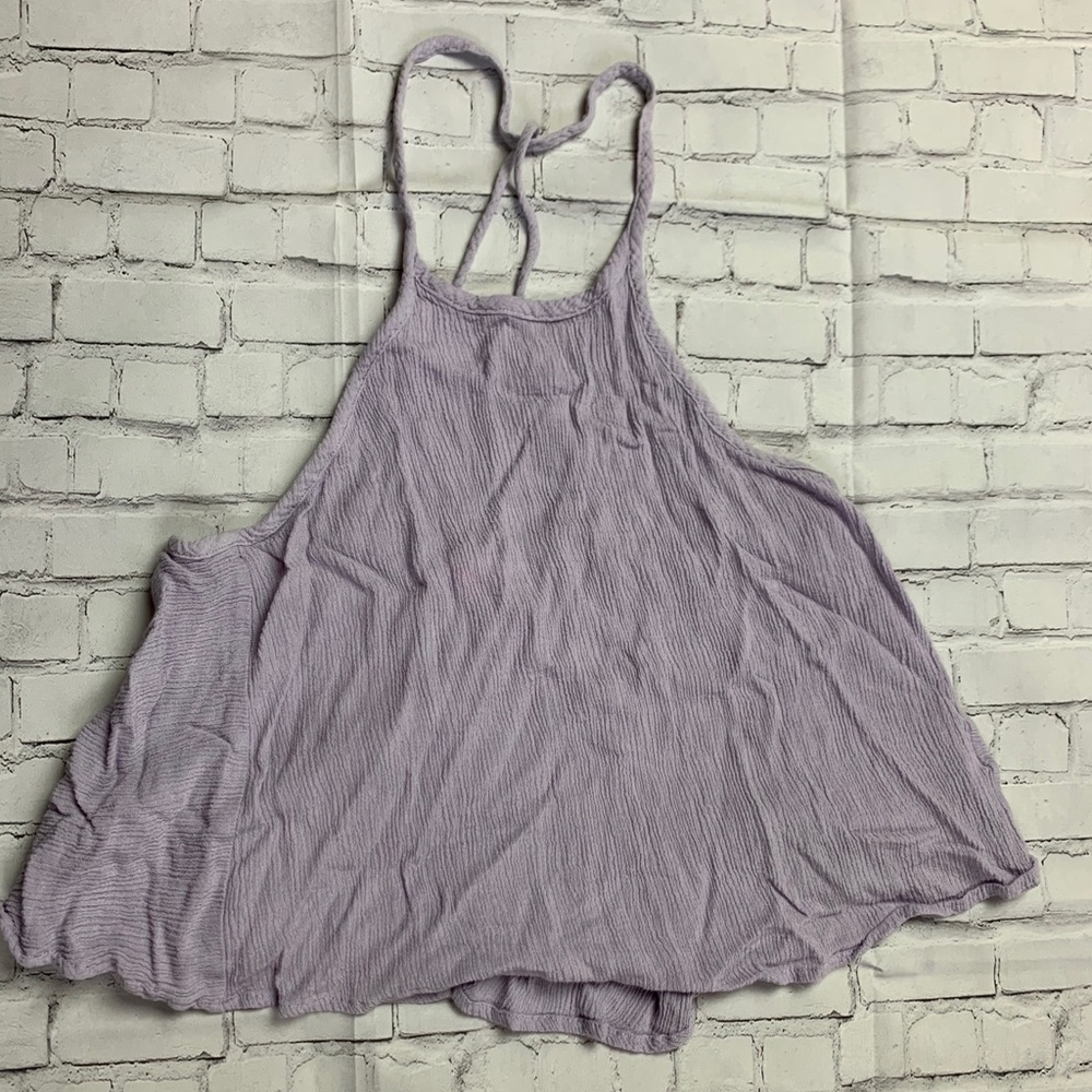 Purple flowy tank top